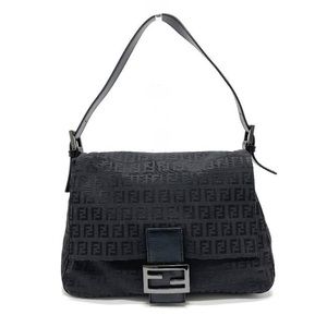 Fendi zucca mamma baguette shoulder bag in black